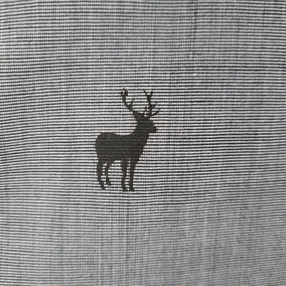 NWT Chaps Button-Up Shirt Men L Gray Deer Elk Print Long Sleeve Cotton Blend - Picture 3 of 8